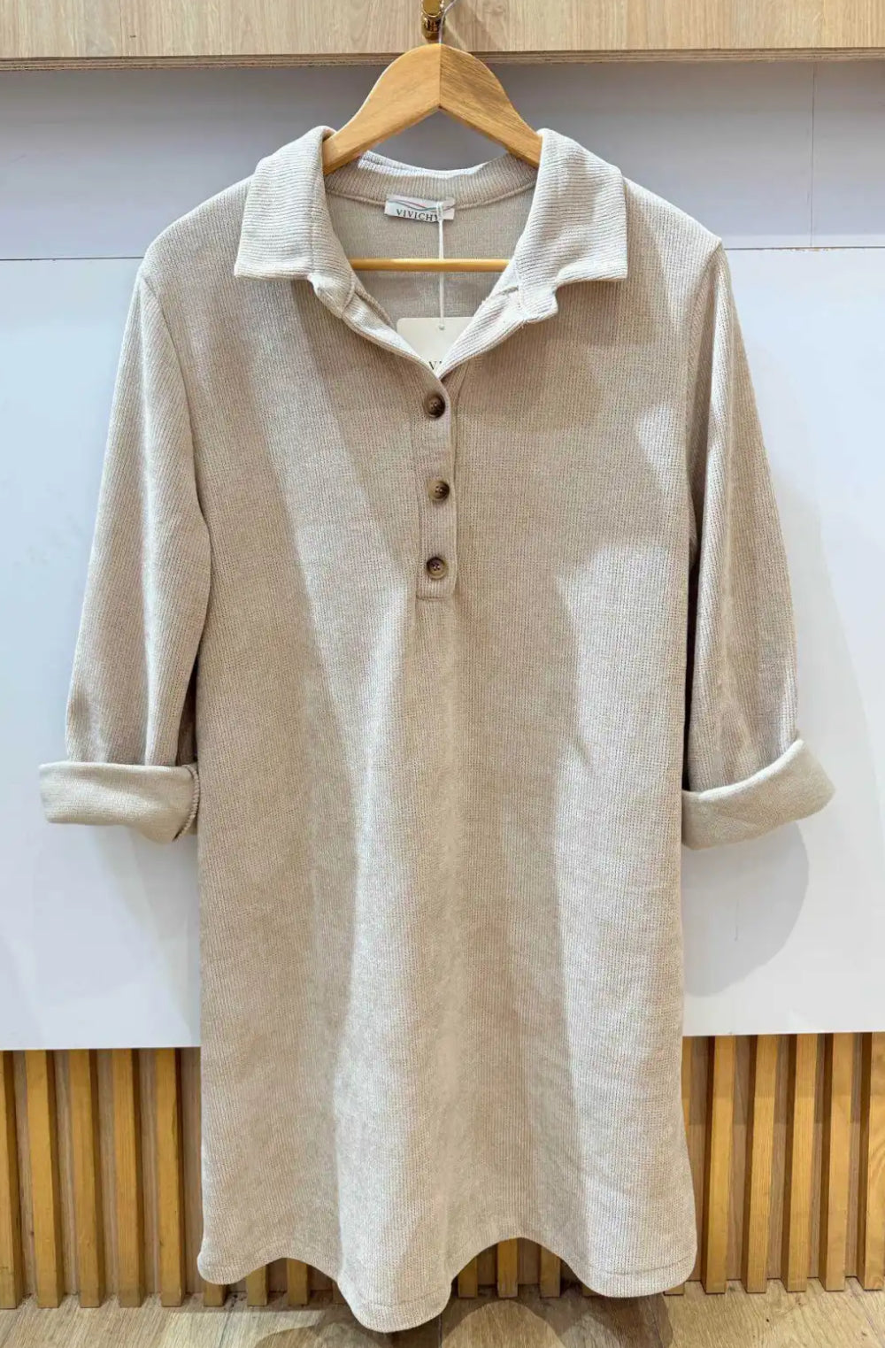 Robe chemise velours 42-48