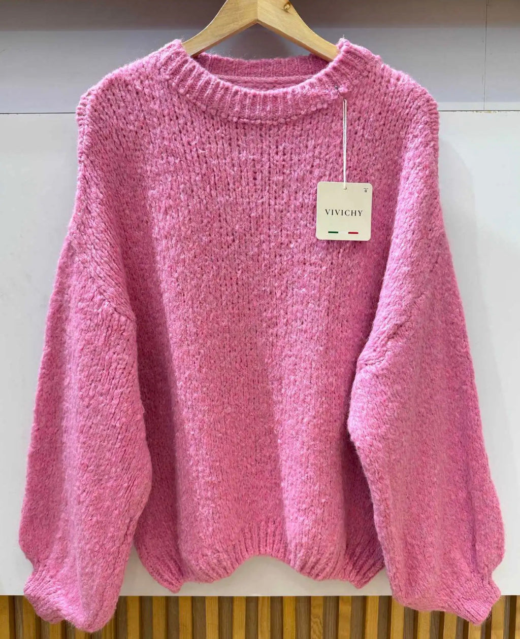 Pull col rond laine 36-44