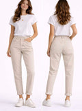 Jeans mom fit beige