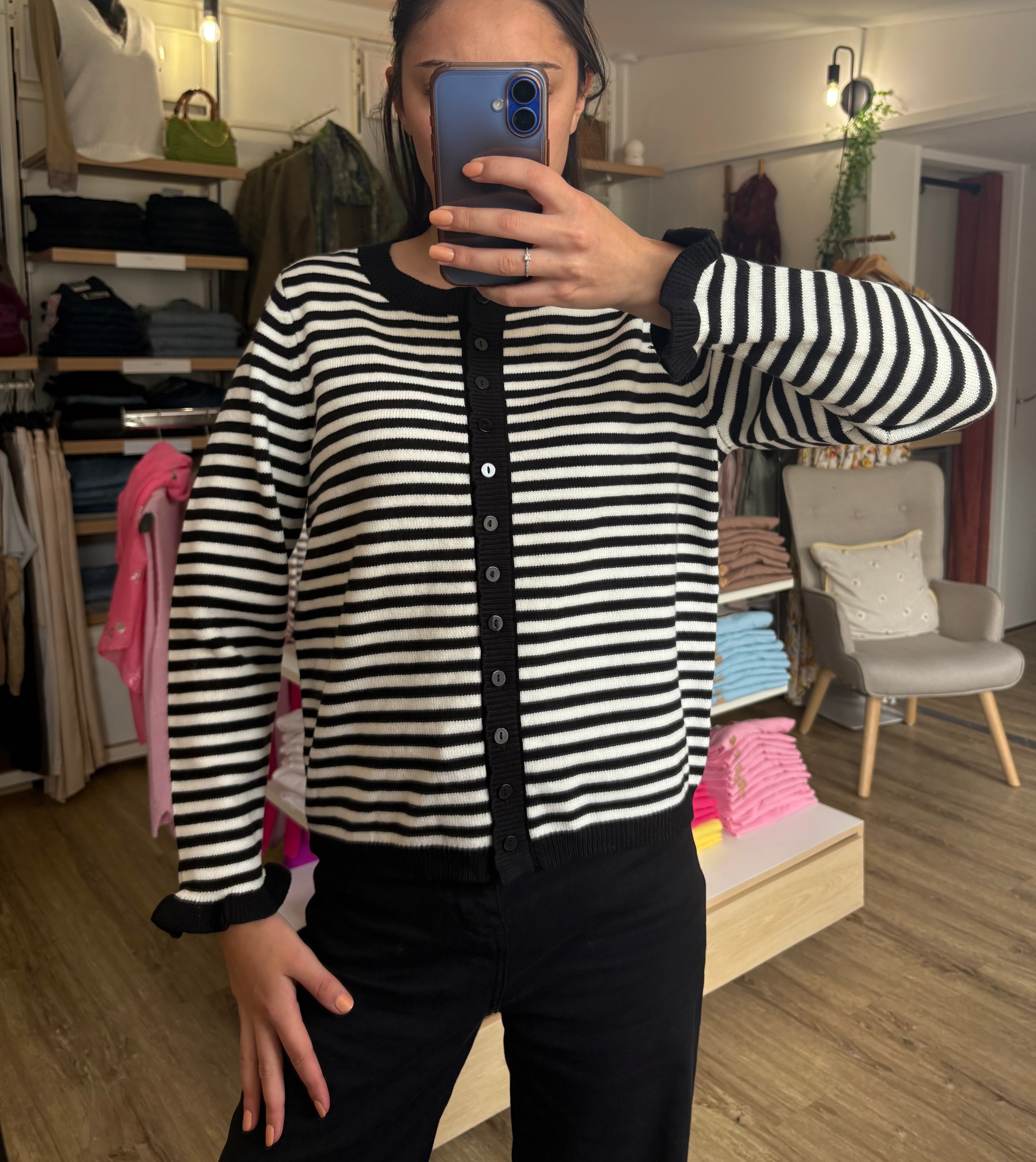 Gilet rayures