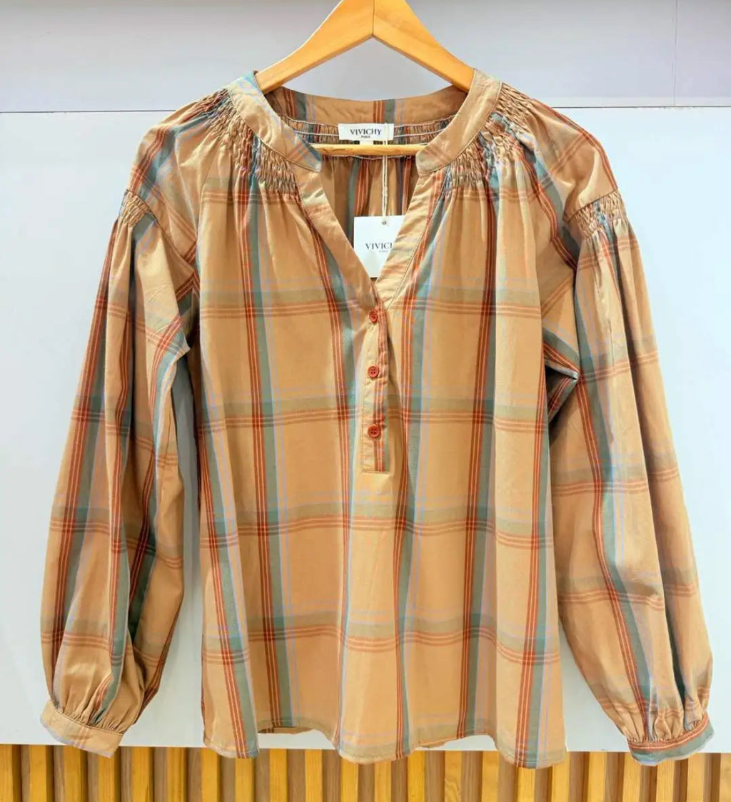 Blouse carreaux