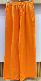 Pantalón de gasa de algodón 36-42