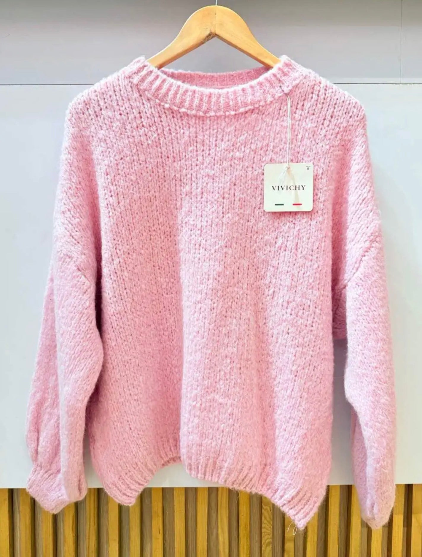 Pull col rond laine 36-44