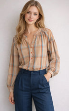 Blouse carreaux