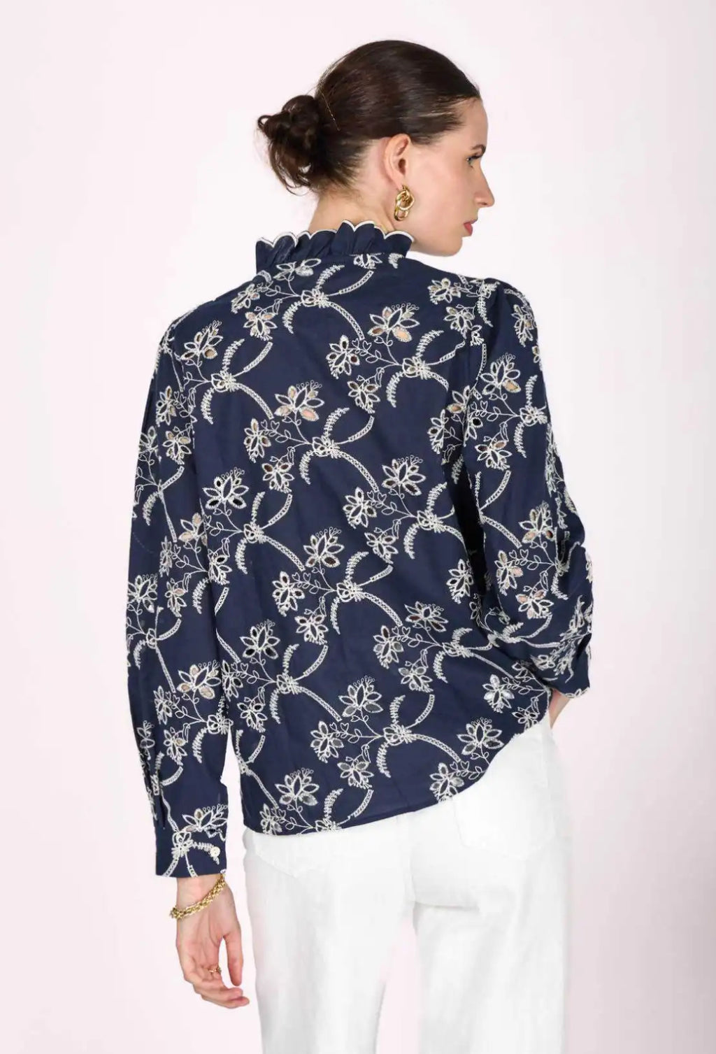 Blusa bordada inglesa