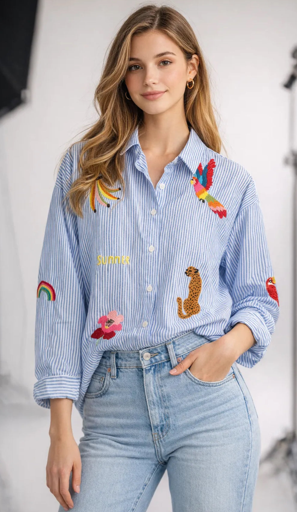 Chemise brodé