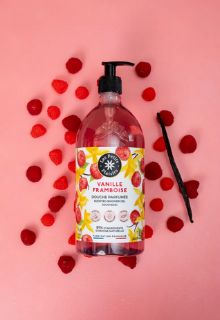 GEL DE DUCHA - Vainilla Frambuesa - 91% NATURAL (1 litro)