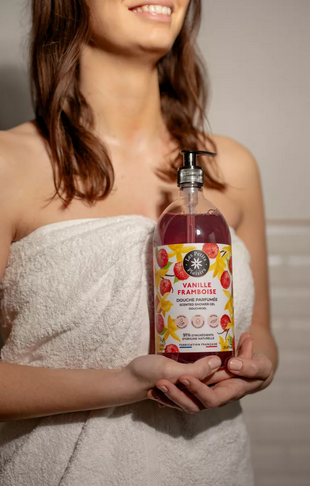 GEL DE DUCHA - Vainilla Frambuesa - 91% NATURAL (1 litro)
