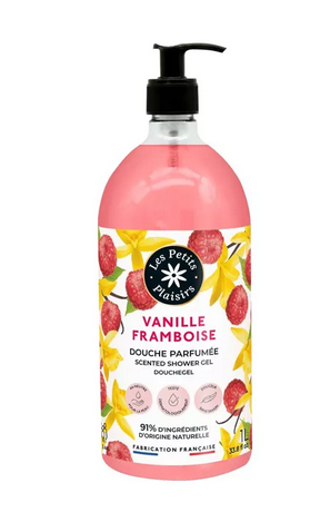 GEL DOUCHE - Vanille Framboise - 91% NATUREL (1 litre)